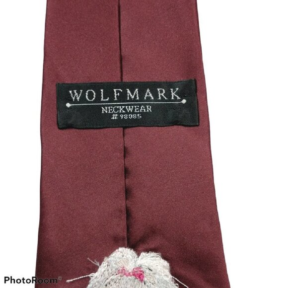 Wolfmark Neckwear Embroidered Shih Tzu Dog Tie - Picture 6 of 7